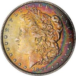 1887 Morgan Dollar NGC MS63 Star