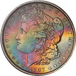 1887 Morgan Dollar. NGC MS63
