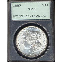 1887 Morgan Dollar PCGS MS63