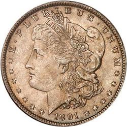 1891 Morgan Dollar NGC MS65