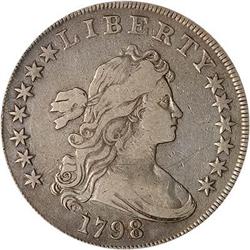 1799 Draped Bust S$1. Pt. 9 Wide date BB-122 NGC VF20