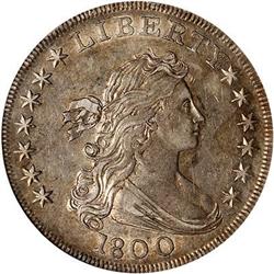 1800 Draped Bust S$1 Low 8 Wide Dt BB-190 NGC AU55