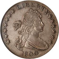 1800 Draped Bust Dollar NGC AU55