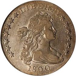 1800 Draped Bust S$1. Dotted date PCGS AU50