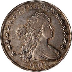 1801 Draped Bust S$1 NGC AU53