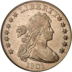 1801 Draped Bust Dollar PCGS AU50