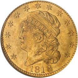 1818 $5 Capped Head. STATESOF NGC MS64
