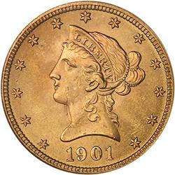 1901 $10 Liberty NGC MS66