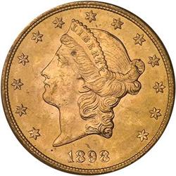 1898-S $20 Liberty NGC MS65