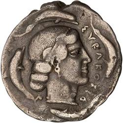 Sicily, Syracuse. c. 450 B.C. About VF