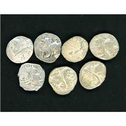 Euboia, Histiaia, 3rd Century B.C. Lot of 7 Tetrobols