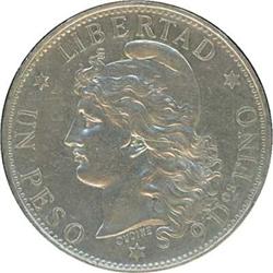 Argentina. Republic, 1882 Almost Uncirculated