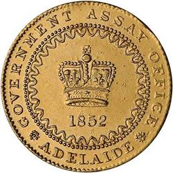 South Australia. Adelaide, 1 Pound, 1852 RAW