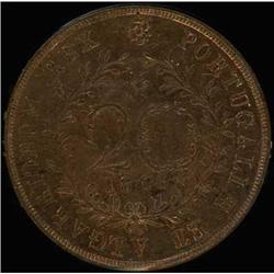 Azores. Luiz I of Portugal, 1861-1889, 1866 Gem Unc.