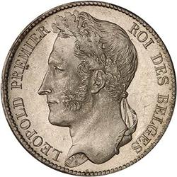 Belgium. Leopold I, 1831-1865, 1833 Uncirculated