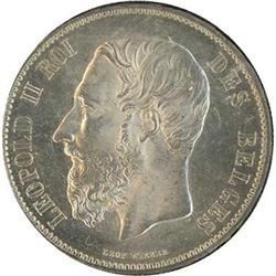 Belgium. Leopold II, 1865-1909, 1871 Uncirculated