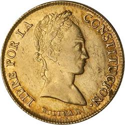 Bolivia. Republic, 1844 AU 55 NGC