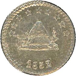 Bolivia. Republic, 1852 Uncirculated
