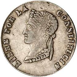 Bolivia. Republic, 1855 VF/EF