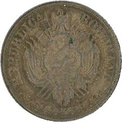 Bolivia. Republic, 1868 Extremely Fine