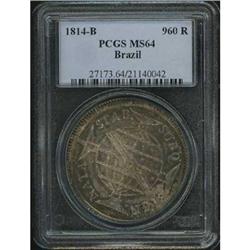 Brazil. Joao 1814 B PCGS MS 64