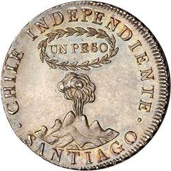 Chile. Republic, 1817 FJ AU-Uncirculated