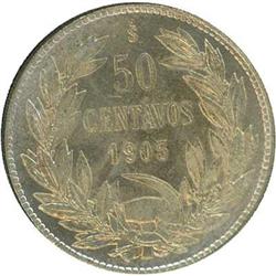 Chile. Republic, 1905 Gem Uncirculated