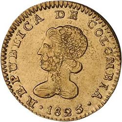 Colombia. Republic of Colombia, 1823 Extremely Fine