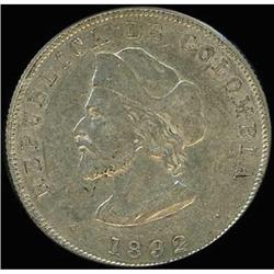 Colombia. Republic, 1892 Uncirculated