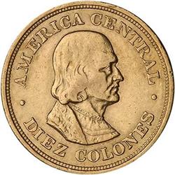 Costa Rica. Republic, 1900 AU 58 NGC