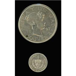 Cuba Lot of Peso and 10 Centavos .