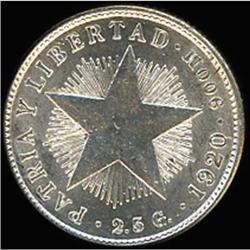 Cuba. Republic, 1920 Brilliant Uncirculated