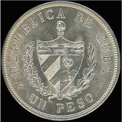 Cuba. Republic, 1920 Almost Uncirculated
