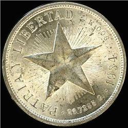 Cuba. Republic, 1934 Brilliant Uncirculated