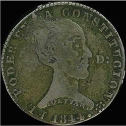 Ecuador. Republic, 1844 MV-A Fine Condition
