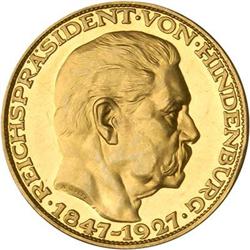 German Area. Weimar Republic, 5 Marks, 1927 P/L Unc