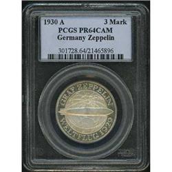 German Area. Weimar Republic, 3 Mark, 1930 A PCGS PR 64