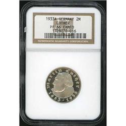 German Area. Third Reich, 1933 A NGC PF 66 Cameo
