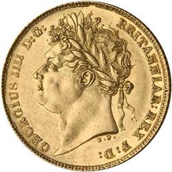 Great Britain. 1824 1/2 Penny George III RAW