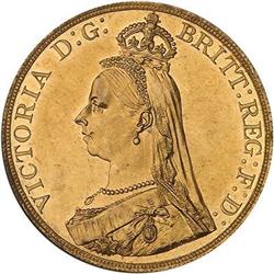 Great Britain 5 Pounds, 1887 ANACS MS60