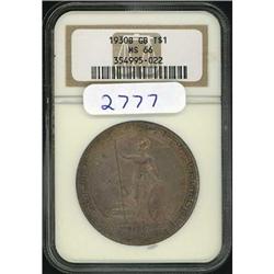 GB Hong Kong Trade Dollar 1930B KM-T5 NGC MS66