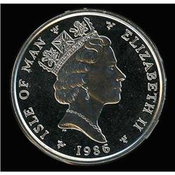 Isle of Man. Elizabeth II, 1986 Brilliant Uncirculated