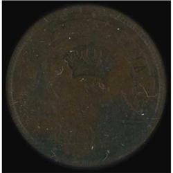 Guatemala. Republic, 1 Centavo, 1871 with Counterstamp