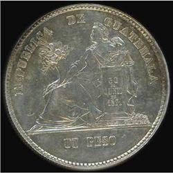 Guatemala. Republic, 1879 D Nearly Extremely Fine