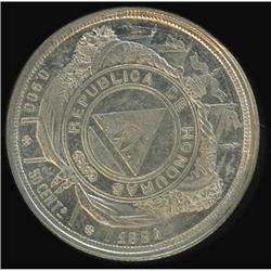 Honduras. Republic, 1884 Brilliant Uncirculated