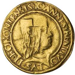 Italy-Antignate 2 Ducats ND Gold Very Fine to Ext. Fine