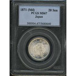 Japan. Mutsuhito, 1867-1912, 1871 PCGS MS 67