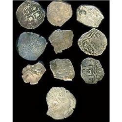 Mexico. Potosi, Lot of ten Cob 1 Reales, 1657-1770