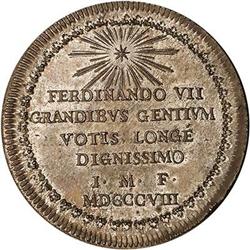 Mexico. Ferdinand VII, Proclamation Medal, 1808