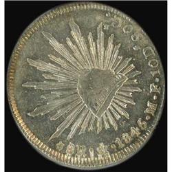 Mexico. Republic, 8 Reales, 1845 MF Choice Unc.